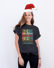Granpa - They Are My World - T-Shirt Classic T-Shirt lifestyle-holiday-crewneck-front-1