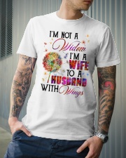 Angel - I'm Not A Widow I'm A Wife To A Husband Classic T-Shirt lifestyle-mens-crewneck-front-6
