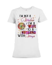 Angel - I'm Not A Widow I'm A Wife To A Husband Premium Fit Ladies Tee tile