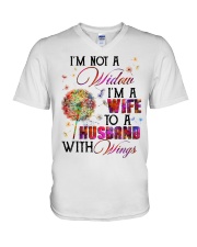 Angel - I'm Not A Widow I'm A Wife To A Husband V-Neck T-Shirt tile