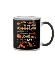 TO MY SON-IN-LAW - FOX - LOVE MADE YOU MY SON Color Changing Mug thumbnail