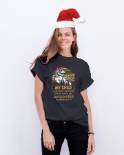 If you mess with my child with down syndrome Classic T-Shirt lifestyle-holiday-crewneck-front-1
