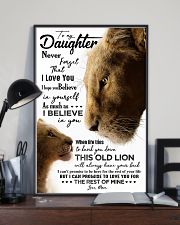TO MY DAUGHTER - LIONESS - NEVER FORGET THAT 16x24 Poster lifestyle-poster-2