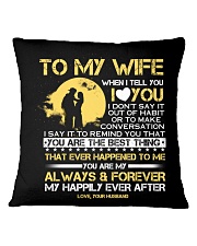 TO MY WIFE Square Pillowcase thumbnail