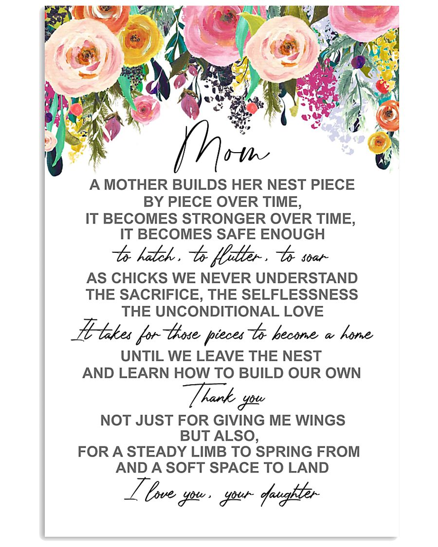 POSTER - TO MY MOM - FLOWER 16x24 Poster