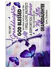 To Granddaughter - God Blessed Me When Led You 16x24 Poster front