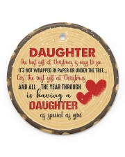 Christmas - Daughter - The Best Gift At Christmas Circle ornament - single (porcelain) front