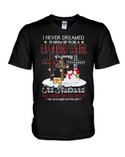 I Never Dreamed I'd Grow Up To Be A Spoiled Wife V-Neck T-Shirt tile