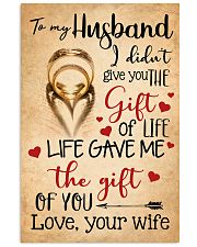 TO MY HUSBAND 16x24 Poster front