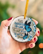 To My Daughter-in-law - Butterfly - Gift of Life Circle ornament - single (porcelain) aos-circle-ornament-single-porcelain-lifestyles-09
