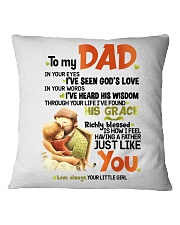 DAUGHTER TO DAD Square Pillowcase thumbnail