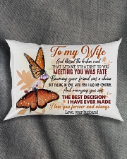 TO MY WIFE - BUTTERFLY - I LOVE YOU Rectangular Pillowcase aos-pillow-rectangle-front-lifestyle-1