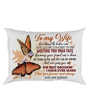 TO MY WIFE - BUTTERFLY - I LOVE YOU Rectangular Pillowcase front
