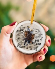 Husband and Wife - Eagle - God Blessed The Broken Circle ornament - single (porcelain) aos-circle-ornament-single-porcelain-lifestyles-09
