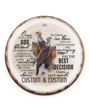 Husband and Wife - Eagle - God Blessed The Broken Circle ornament - single (porcelain) front