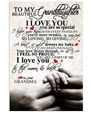GRANDMA TO GRANDDAUGHTER 16x24 Poster front