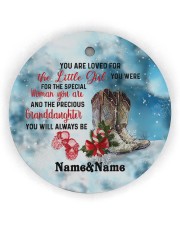 Grandpa to Granddaughter - You Are Loved For Circle Ornament (Wood tile