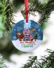 Dinosaur - All Hearts Come Home For Christmas Circle ornament - single (porcelain) aos-circle-ornament-single-porcelain-lifestyles-07