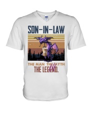 SON-IN-LAW - DRAGON - THE MAN THE LEGEND V-Neck T-Shirt tile