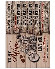 Wife - Motorcycling - When I Say I Love You More 16x24 Poster front