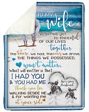 TO MY WIFE Large Sherpa Fleece Blanket - 60" x 80" thumbnail