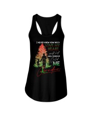 Granddaughter to Grandma - How Much Love Ladies Flowy Tank tile