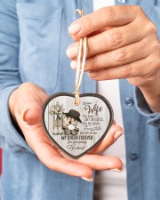 My Dear Wife - You Are My Queen Forever Heart ornament - single (porcelain) aos-heart-ornament-single-porcelain-lifestyles-01