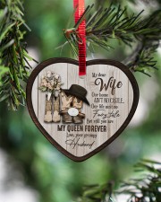 My Dear Wife - You Are My Queen Forever Heart ornament - single (porcelain) aos-heart-ornament-single-porcelain-lifestyles-07