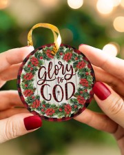 Christmas - Holy Joly - Circle Ornament Circle ornament - single (porcelain) aos-circle-ornament-single-porcelain-lifestyles-08