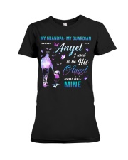 My grandpa- I used to be his angel now he's mine Premium Fit Ladies Tee tile