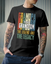 Grandpa To Grandson - The Legend And The Legacy Classic T-Shirt lifestyle-mens-crewneck-front-6