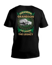 GRANDPA AND GRANSON - VINTAGE - THE LEGEND AND THE V-Neck T-Shirt thumbnail
