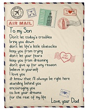 Gift For Son - Fleece Blanket Small Fleece Blanket - 30" x 40" front