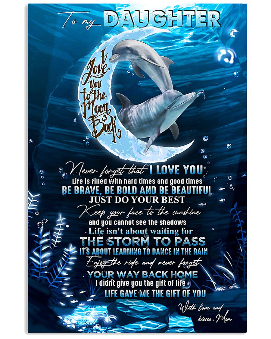 DAUGHTER - MOON DOLPHIN - KEEP YOUR FACE 16x24 Poster