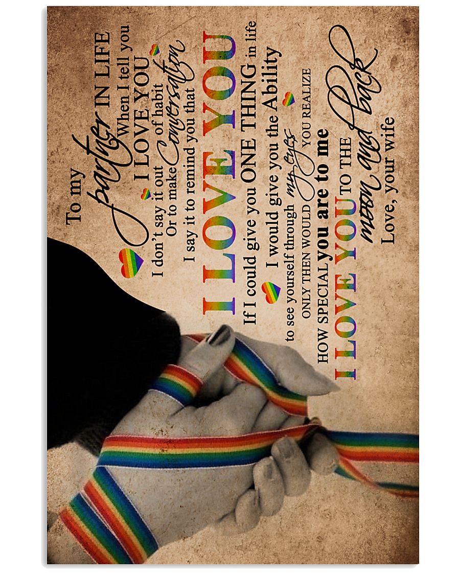 TO MY PARTNER IN LIFE 16x24 Poster