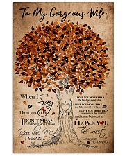 TO MY GORGEOUS WIFE 16x24 Poster front