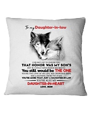 MOM TO DAUGHTER IN LAW Square Pillowcase thumbnail