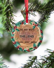 To My Wife - Christmas - I Love You More Circle ornament - single (porcelain) aos-circle-ornament-single-porcelain-lifestyles-07