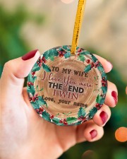 To My Wife - Christmas - I Love You More Circle ornament - single (porcelain) aos-circle-ornament-single-porcelain-lifestyles-09