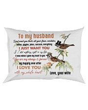 TO MY HUSBAND - COUPLE - I LOVE YOU Rectangular Pillowcase front