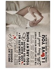 TO MY GORGEOUS WIFE 16x24 Poster front