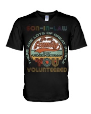 Son-in-law - Vintage - You Volunteered - T-Shirt V-Neck T-Shirt tile
