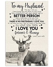 POSTER - TO MY HUSBAND - DEER - THE DAY I MET YOU 16x24 Poster front