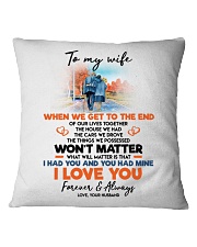 TO MY WIFE Square Pillowcase thumbnail