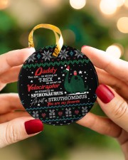 You Are As Strong As T-Rex - Personalized Circle ornament - single (porcelain) aos-circle-ornament-single-porcelain-lifestyles-08