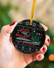 You Are As Strong As T-Rex - Personalized Circle ornament - single (porcelain) aos-circle-ornament-single-porcelain-lifestyles-09
