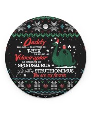 You Are As Strong As T-Rex - Personalized Circle ornament - single (porcelain) front