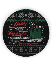 You Are As Strong As T-Rex - Personalized Circle Ornament (Wood tile