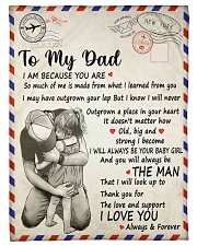To My Dad - Fleece Blanket Fleece Blanket tile