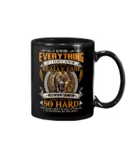 Grandson to Grandpa - Mess With My Grandson Mug tile
